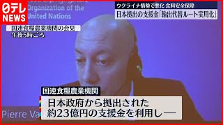 【ウクライナ情勢で悪化】食料安全保障  日本拠出の支援金「輸入代替ルート実用化」