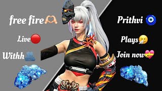 free fire live with prithvi plays🎀❤️