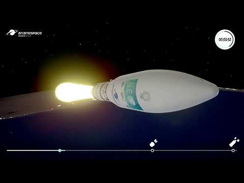 Arianespace Flight VV18 – Pléiades Neo 3 / NorSat-3 / 4 cubesats (as streamed live 29/4/21)