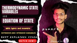 thermodynamic state variables | equation of state thermodynamic