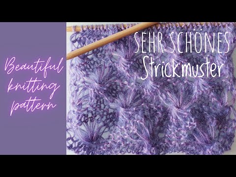 WOW 🌟 schönes und leichtes Strickmuster / Beautiful Pattern / Красивый узор спицами