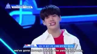 Download lagu Produce X 101 Ep 4: Kim Kook Heon crying and gets emotional on Song Yuvin's microphone accident mp3