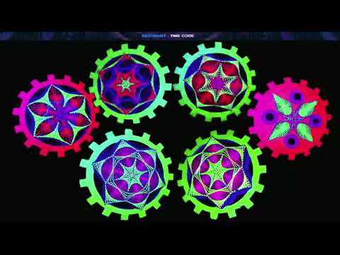 DARKPSY MIX  VISUALS GEARS RISK STRINGART VIDEO MAPPING AND AUDIO REACTIVE MOTION