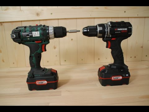 Parkside Akkuschrauber - Kraftvergleich: Brushless- zu Bürstenmotor