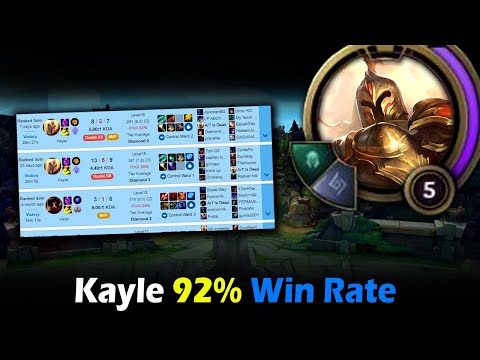 Kayle's 92% Win Rate Smurf (72W 6L)