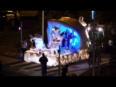 L'arrivée du Père Noël au Mont Dore, Nouvelle Calédonie