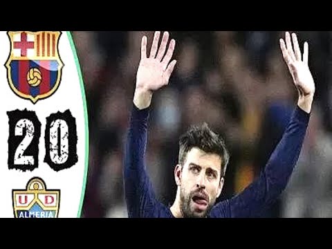 Barcelona vs Almeria 2 - 0 All Goals & Extended Highlights 22/23 . Gerrard Pique Last Match #barca