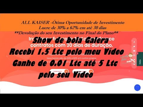 "ALLKAISER" GANHEI 1.5 LTC PELO MEU VÍDEO - VENHA GANHAR DE 0.01 ATÉ 8 LTC PELO SEU VÍDEO