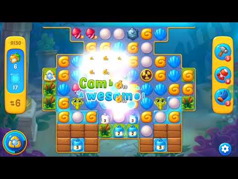 Fishdom Easy Level 9130 (with full seashell) @choraelmin