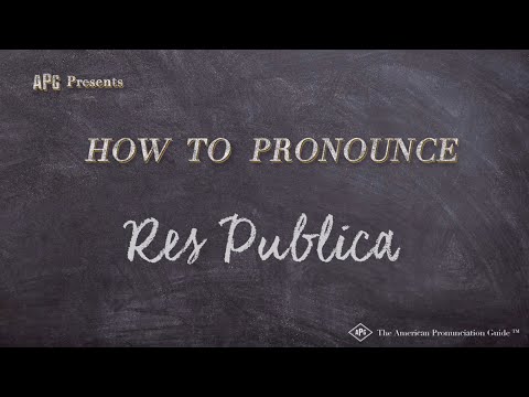 How to Pronounce Res Publica (Real Life Examples!)