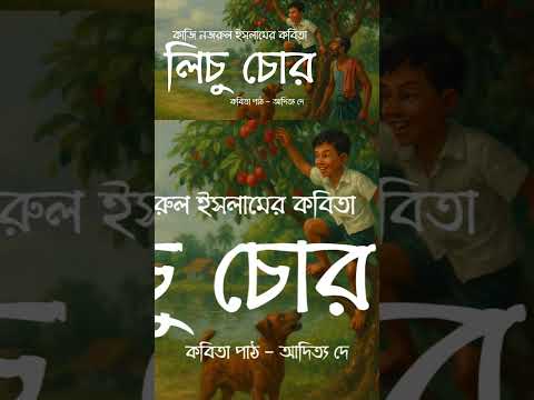 লিচু চোর | কাজী নজরুল ইসলামের কবিতা | Lichu Chor by Aditya Dey #kobita #najrulislam