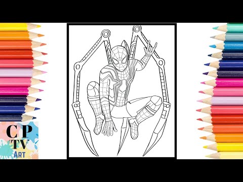 IRON SPIDER MAN coloring pages  / Elektronomia - Sky High [NCS Release]
