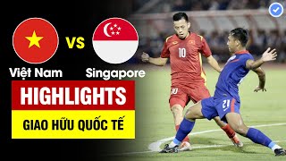 Highlights Việt Nam vs Singapore | Văn Quyết lập siêu phẩm - Dàn tân binh ĐTVN tỏa sáng rực rỡ