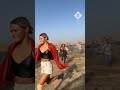 Israeli rave goers run for their lives when Hamas paraglide in and start shooting
