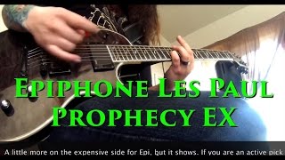 Video thumbnail for 2010 Epiphone Les Paul Prophecy EX Demo/Overview by Dylan Muetterties