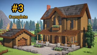 Minecraft: How To Build a Log Cabin Tutorial #3