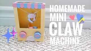 *review* Homemade mini claw machine that actually works! | revealing my *new* secret mechanism !