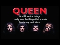 Queen Youre My Best Friend Lyrics
