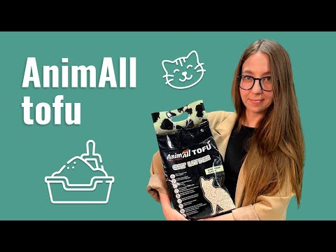 Соевый наполнитель AnimAll Tofu Classic без аромата, для кошек, 6 литров (2,6 кг) video