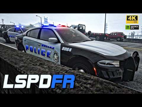 GTA 5 MODS LSPDFR ||DALLAS PD CHARGER || GTA 5 RP CITY PATROL