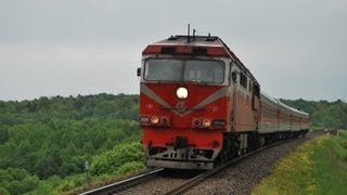 preview picture of video 'Тепловоз ТЭП70-0346 с поездом / TEP70-0346 with a passenger train'