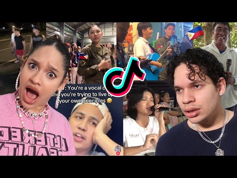 How can the Filipino Army Sound Like this!?🎤😲 | Latinos react to Viral Filipino Singing TikToks