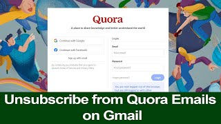 Stop receiving emails from Quora on Gmail // Smart Enough