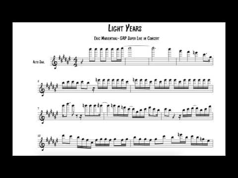 Eric Marienthal Transcription- Light Years (GRP Super Live)