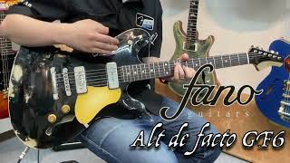 Video thumbnail for サウンドサンプル！fano guitars Alt de facto GF6 Bull Black over Shoreline Gold【商品紹介@Guitar Planet】 by GUITAR PLANET CHANNEL