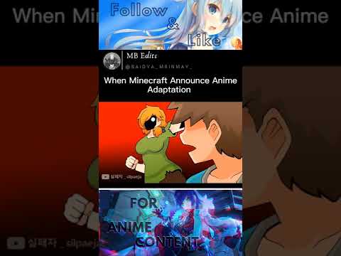 When Minecraft Announce Anime Adaptation