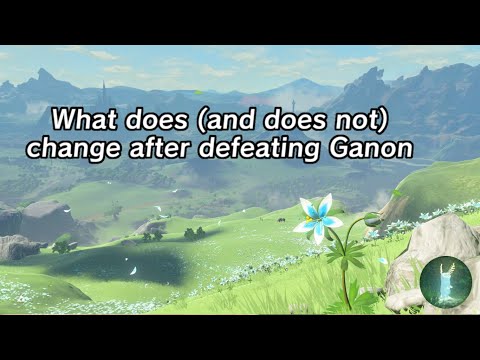 What does and does not change after Ganon [contains endboss spoilers and parts of the credits]