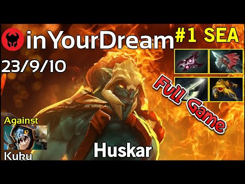 inYourDream [TNC.Tgr] plays Huskar!!! Dota 2 Full Game 7.20