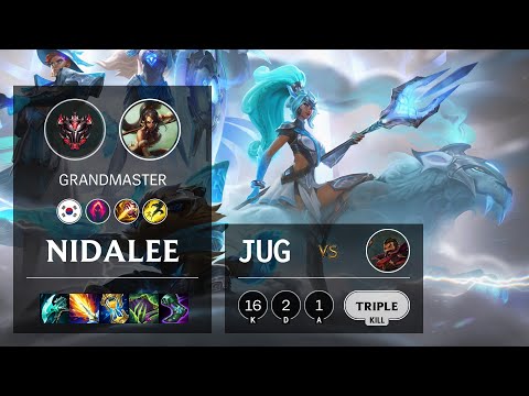 Nidalee Jungle vs Graves - KR Grandmaster Patch 11.10