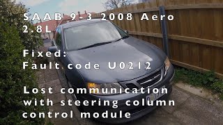 SAAB 9-3 ABS module repair Fixed DTC U0212