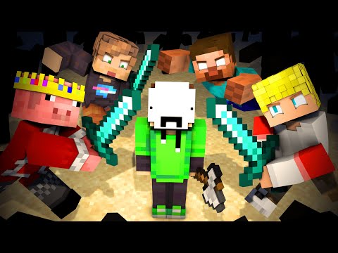 Dream vs Minecraft YouTubers - EPIC Animated Fights!