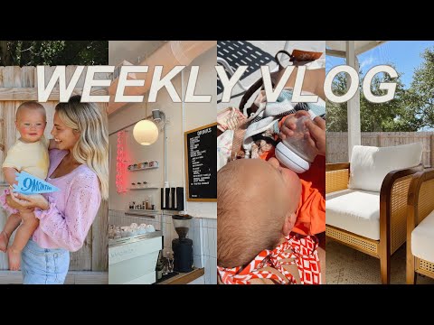 WEEKLY VLOG: brooks' 9 months, iced latte recipe & Nathan James Outdoor Furniture Review