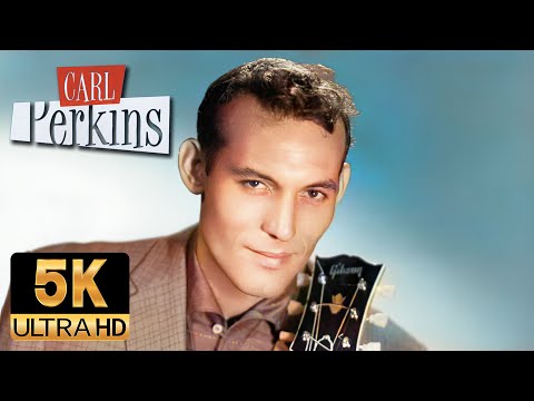 Carl Perkins AI 5K Colorized Restored - Glad All Over (1957)