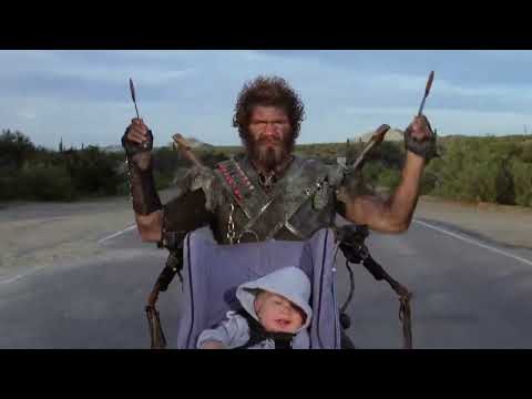 Raising Arizona 1987 The Bounty Hunter chases after HI scene