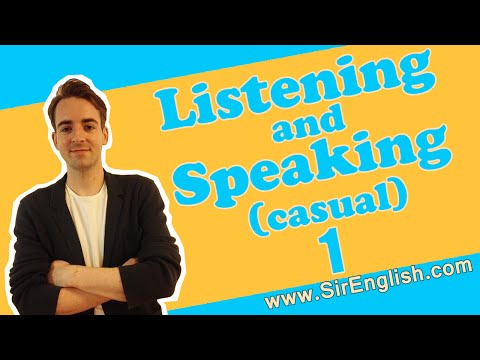 English Listening and Speaking Practice (Casual English) Video 1