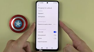 How to touch the fingerprint sensor to wake up the phone screen on Xiaomi Redmi Note 11 Android 12