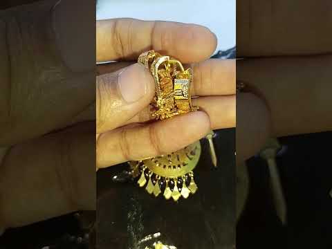 Latest gold v shape plated Bali design in india #viral #gold #goldjewellery #reels