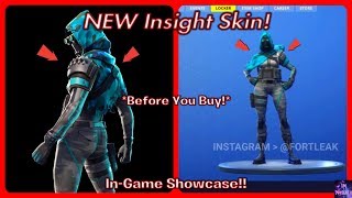 Fortnite Insight Video - new insight skin before you buy in game showcase