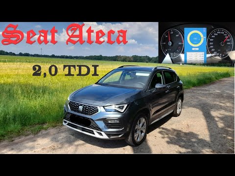 Seat Ateca 2.0 TDI 4drive DSG (150PS) 0-100 / 0-190 Km/h Acceleration Dragy GPS