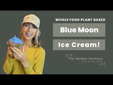 Blue Moon Ice Cream (Healthy Vegan!)