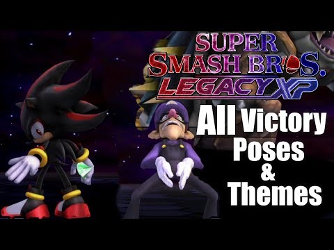 Super Smash Bros Legacy XP 2.0 - All Victory Poses & Themes