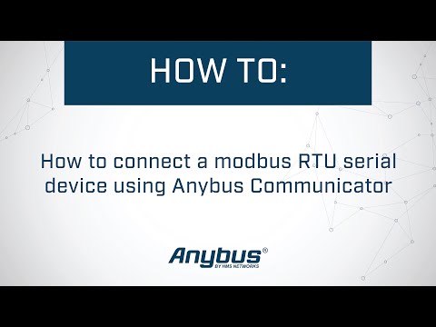 Пример настройки нового шлюза Anybus Communicator со стороны Подсети (последовательный интерфейс)