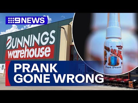 Dad sprays toxic chilli concoction inside Bunnings | 9 News Australia