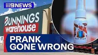 Dad sprays toxic chilli concoction inside Bunnings | 9 News Australia