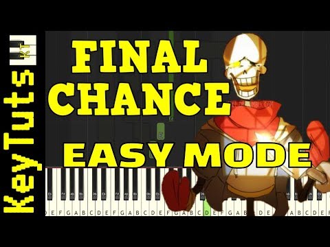 Learn to Play Final Chance by FlamesAtGames (Undertale AU) - Easy Mode