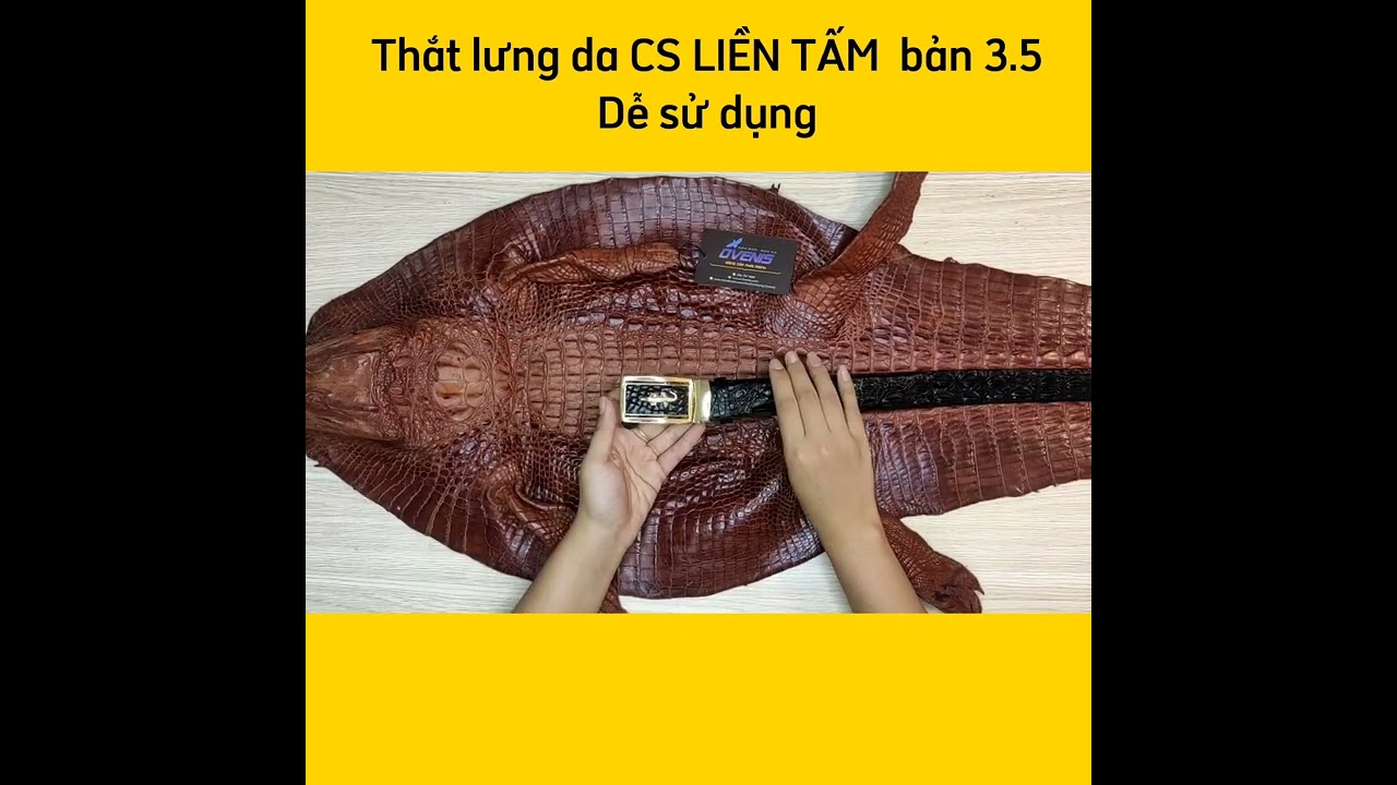 Thắt Lưng Cá Sấu Liền Nguyên Miếng N21D